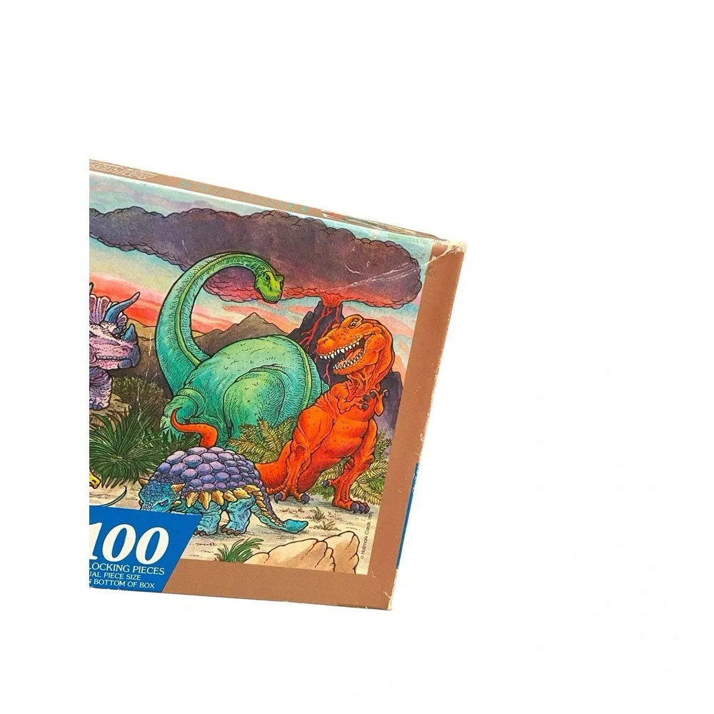 Vintage Springbok Hallmark Dinosaurs 100 Piece Jigsaw Puzzle Complete